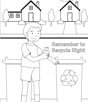 Educational Work Sheets - Recycle Right